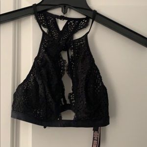 Victoria secret black lace racer back bralette